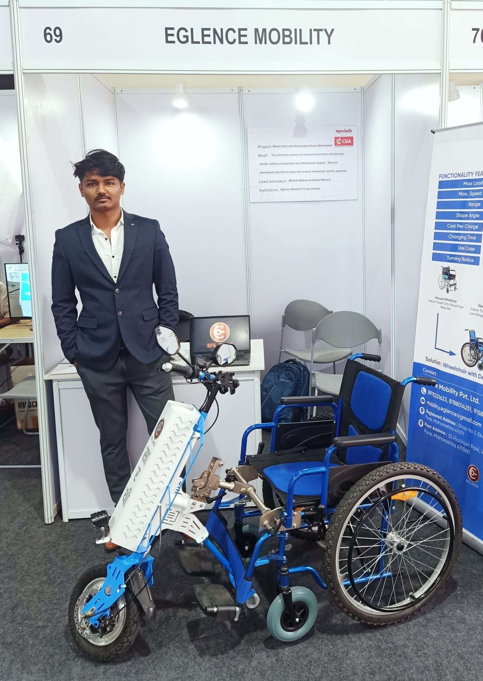 EGLENCE MOBILITY'S "SARATHI" - INDIA'S BEST MOTORIZED WHEELCHAIR